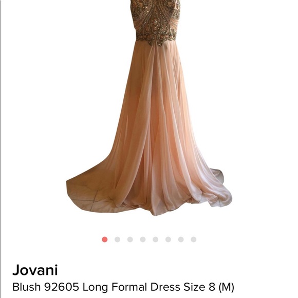 Jovani Beaded Halter Dress - Picture 4 of 7